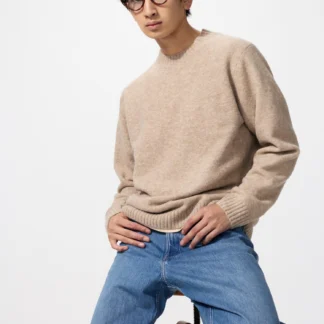 UNIQLO スフレヤーンクルーネックセーター