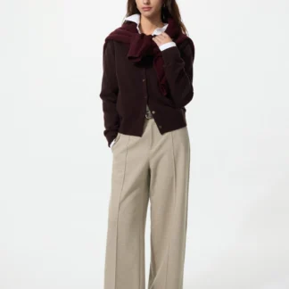 UNIQLO ブラッシュドジャージーワイドパンツ