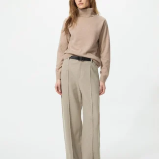 UNIQLO ブラッシュドジャージーワイドパンツ/丈長め