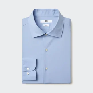UNIQLO ファインクロススリムシャツ/セミワイド/ポケット無