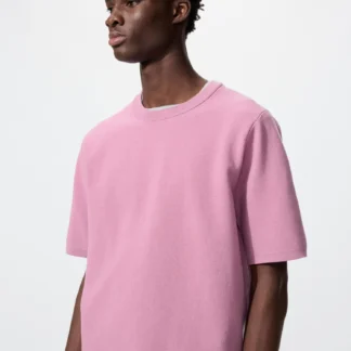 UNIQLO ウォッシャブルミラノリブニットTシャツ