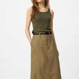 UNIQLO コットンミディスカート