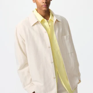 UNIQLO コットンリネンシャツジャケット
