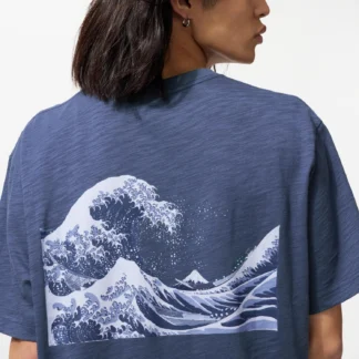 UNIQLO 浮世絵ブルー UT