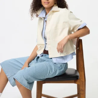 UNIQLO デニムボクシーシャツ/5分袖
