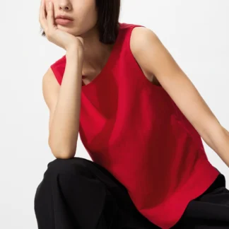 UNIQLO リネンブレンドブラウス/ノースリーブ