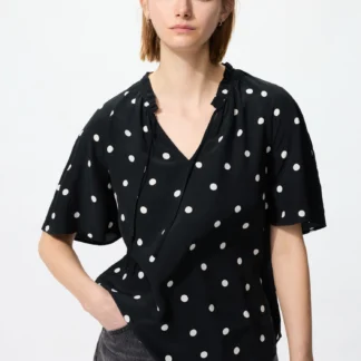 UNIQLO レーヨンプリントブラウス