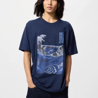 UNIQLO 浮世絵ブルー UT