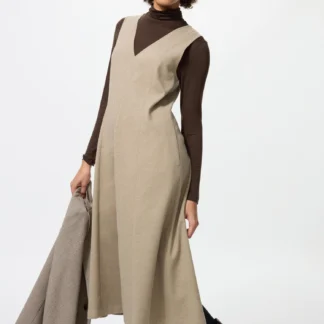 UNIQLO ブラッシュドジャージーワンピース
