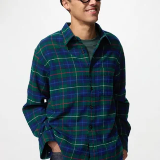 UNIQLO フランネルシャツ/オーバーチェック