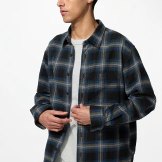 UNIQLO フランネルシャツ/オーバーチェック