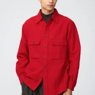 UNIQLO ブラッシュドコットンシャツ