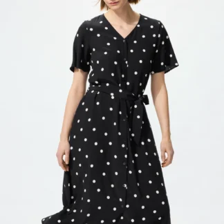 UNIQLO レーヨンロングワンピース
