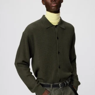 UNIQLO メリノブレンドシャツカラーカーディガン