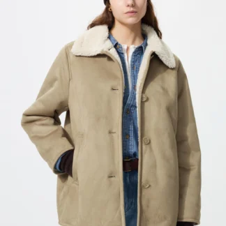 UNIQLO Зөөлөн зөөлөвчилсөн үслэг хагас урт пальто