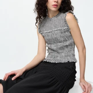 UNIQLO シャーリングTノースリーブ