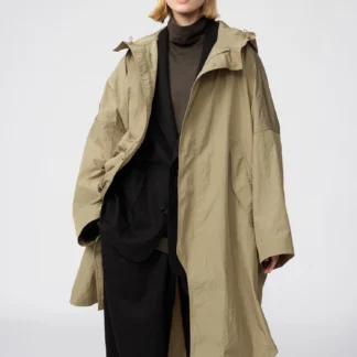 UNIQLO フーデッドロングコート