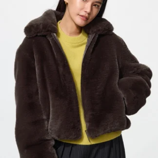 UNIQLO フェイクファーショートブルゾン