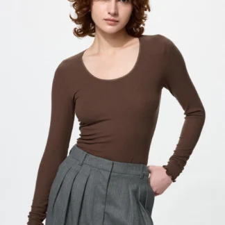 UNIQLO 極暖ヒートテックカシミヤブレンドリブUネックT