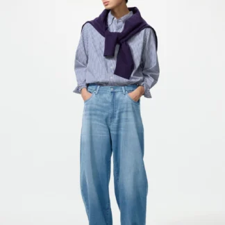 UNIQLO EZYバレルジーンズ