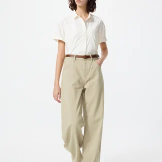 UNIQLO バギーバレルレッグジーンズ/丈長め