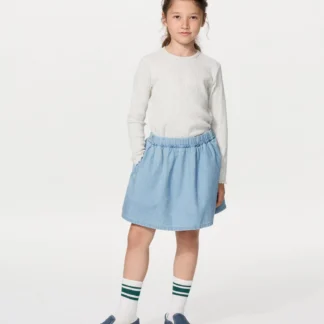 UNIQLO GIRLS デニムミニスコート