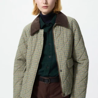 UNIQLO パデッドユーティリティショートジャケット/チェック