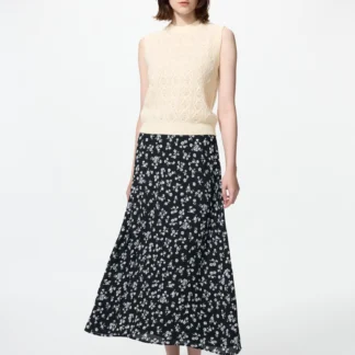 UNIQLO レーヨンプリントロングスカート