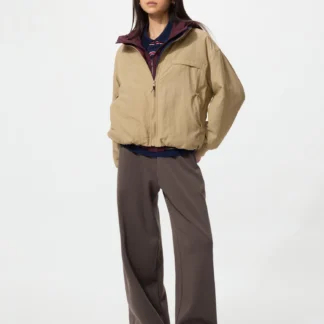 UNIQLO ウォームボアスウェットワイドパンツ/丈長め