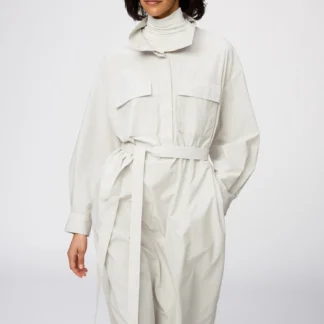 UNIQLO コットンスタンドカラーワンピース