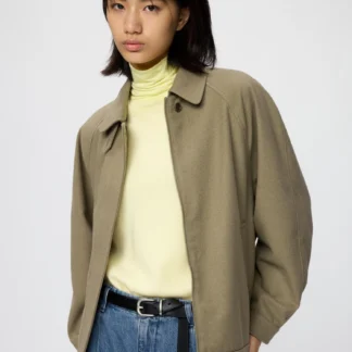 UNIQLO ウールブレンドハリントンジャケット