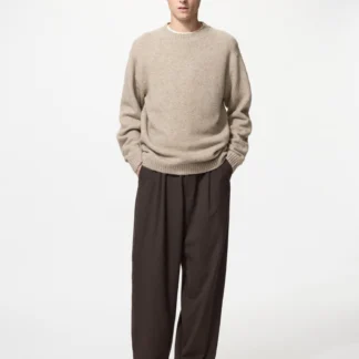 UNIQLO タックリラックスワイドパンツ/丈長め