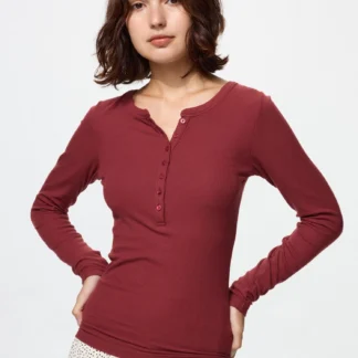 UNIQLO 極暖ヒートテックカシミヤブレンドリブヘンリーネックT