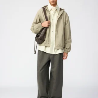 UNIQLO ブラッシュドジャージーワイドパンツ/丈長め