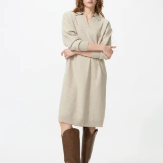 UNIQLO スフレヤーンポロワンピース