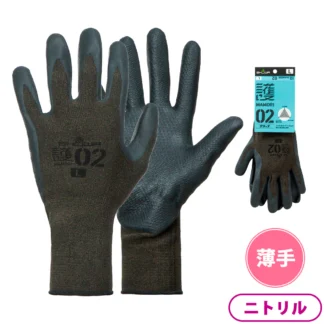 WORKMAN マモリグリップ ニトリル背抜き手袋 1双