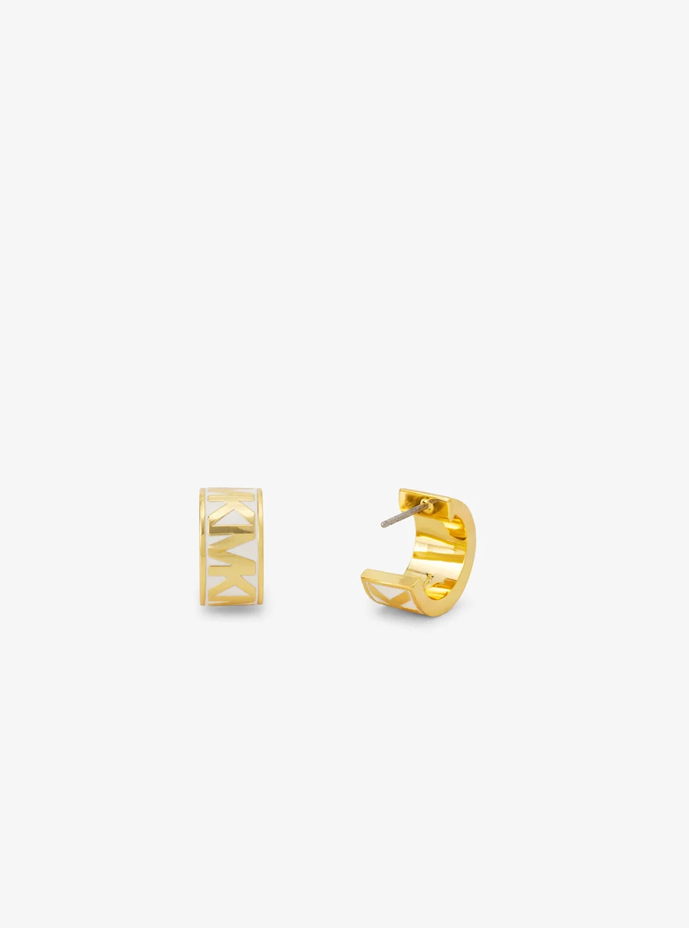 Michael Kors エナメル ロゴ フープピアス - Image 2