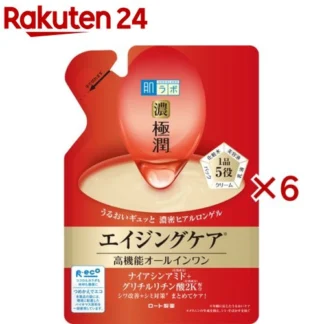 Hada Labo Гель — 肌ラボ 極潤 ハリパーフェクトゲル つめかえ用(80g×6セット)