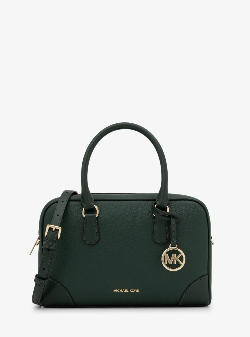 Michael Kors THOMPSON ぺブルレザー ダッフル サッチェル ミディアム