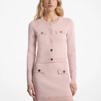 Michael Kors MK DOT ロゴ ジャカード クロップ ジャケット