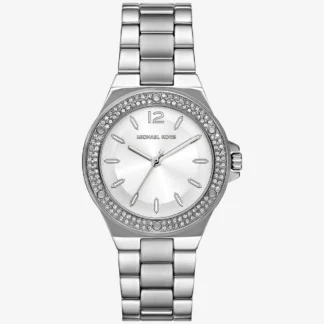 Michael Kors LENNOX パヴェ シルバートーン ウォッチ