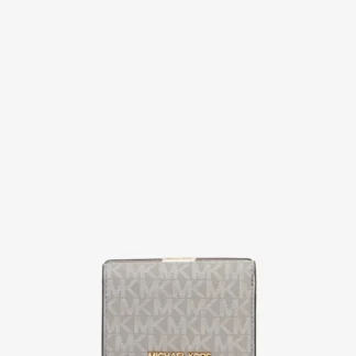 Michael Kors JET SET TRAVEL コンパクト ウォレット ミディアム - MKシグネチャー