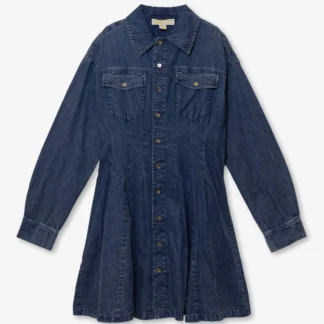 Michael Kors シャンブレー ミニ シャツ ドレス