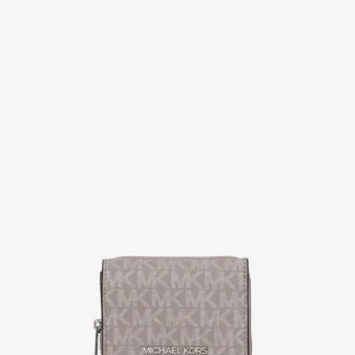 Michael Kors 【日本限定】JET SET TRAVEL ミッド ジップ ウォレット スモール - MKシグネチャー