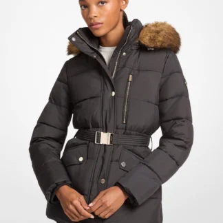 Michael Kors フォーファートリム ベルテッド パファー ジャケット