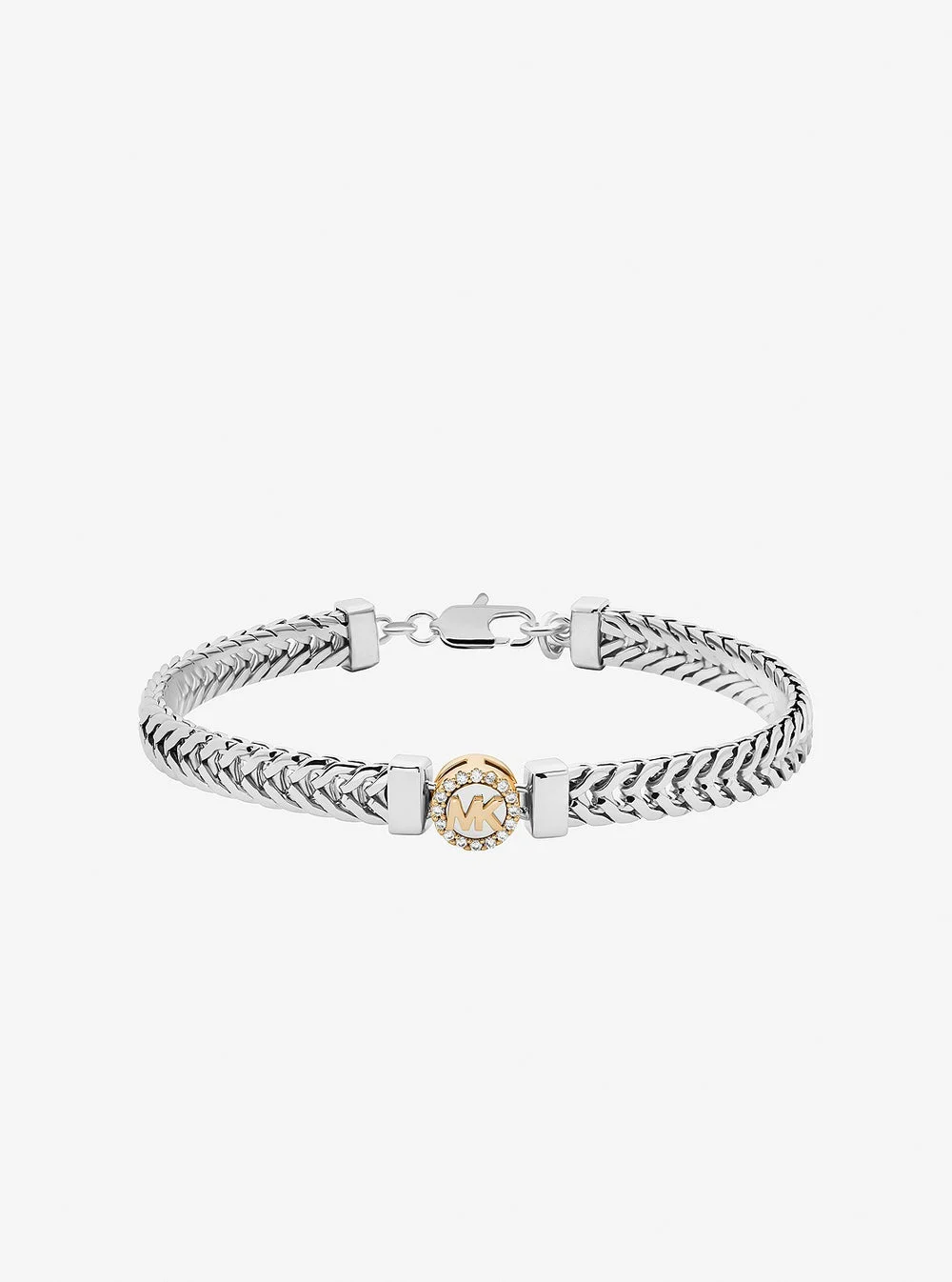 Michael Kors GREENWICH パヴェ ロゴ フォックステール チェーン ブレスレット