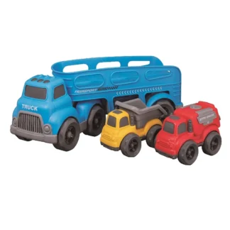 Akachan ビークルタウン キャリアカー ダンプカー 消防車セット