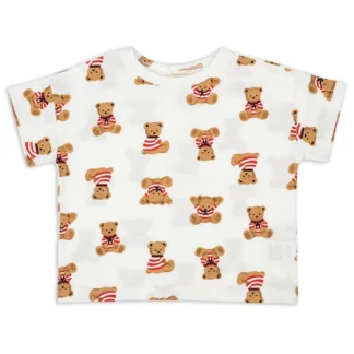Akachan [ベビー]半袖 Ｔシャツ 総柄 ブラウン