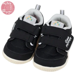 Akachan [13.0~16.0cm]自分で履くを応援！履くっとシューズ ブラック