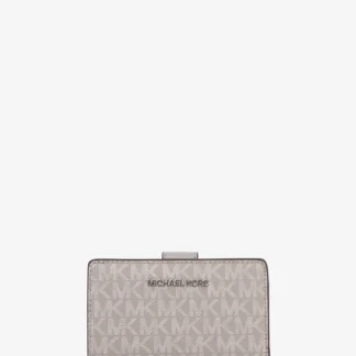 Michael Kors 【日本限定】JET SET TRAVEL ビルフォールド ジップ コンパクト ウォレット ミディアム - MKシグネチャー
